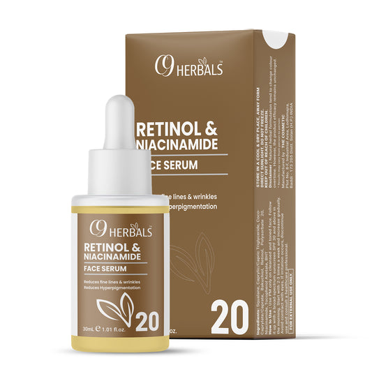 Retinol & Niacinamide Face Serum | Reduces Fine Lines | Reduces Wrinkles | Reduces